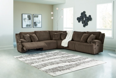 Ashley Top Tier Chocolate 5-Piece Reclining Sectional