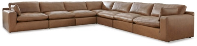 Ashley Emilia Caramel 7-Piece Sectional