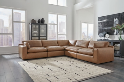 Ashley Emilia Caramel 5-Piece Sectional