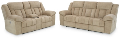 Ashley Tip-Off Wheat Sofa and Loveseat