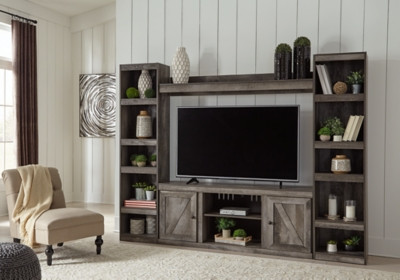 Ashley Wynnlow Gray 4-Piece Entertainment Center