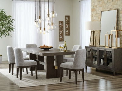 Burkhaus Dark Brown Dining Table and 6 Chairs