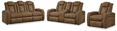 Ashley Wolfridge Brindle Sofa, Loveseat and Recliner