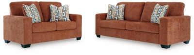 Ashley Aviemore Spice Sofa and Loveseat