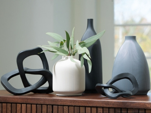 Ashley Leithick Black Tan Gray Accessory Set (Set of 5)