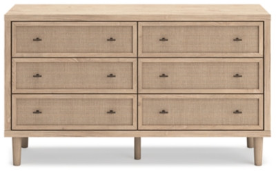 Ashley Cielden Two-tone Queen Panel Bed with Dresser