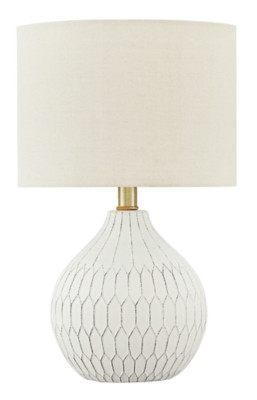 Ashley Wardmont White 2-Piece Table Lamp Set