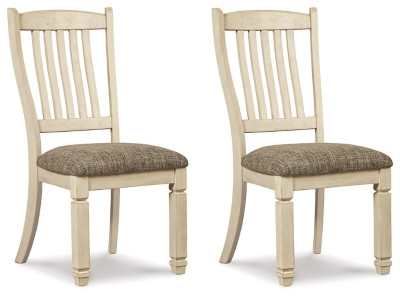 Ashley Bolanburg Two-tone Rake-Back Dining Chairs (Set of 2)