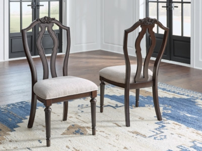 Ashley Lavinton Tan Brown Dining Chair (Set of 2)