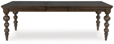 Ashley Veramond Dark Brown Dining Table and 4 Chairs and Bench D694/35/02(4)/00