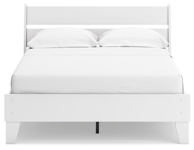 Ashley Socalle Two-tone Full Panel Platform Bed with 2 Nightstands