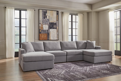 Ashley Modmax Granite 4-Piece Sectional with Chaise