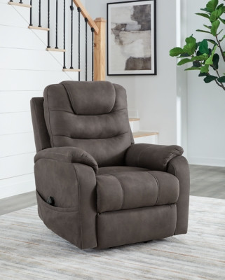 Ashley Crestmeade Espresso Power Lift Recliner on sale at Bargains