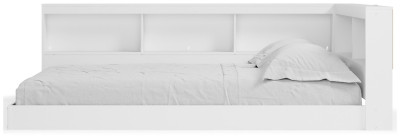 Piperton White Full Bookcase Storage Bed with Dresser