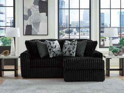 Ashley Midnight-Madness Onyx 2-Piece Sectional Sofa with Chaise