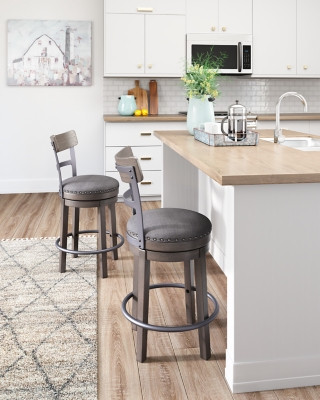Ashley Caitbrook Gray Counter Height Bar Stool