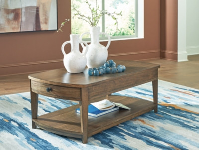 Ashley Burkbyer Brown Coffee Table