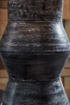 Ashley Kerbert Distressed Black 2-Piece Table Lamp Set