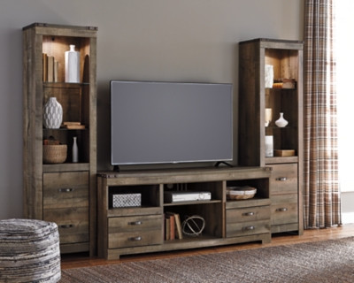 Ashley Trinell Brown 3-Piece Entertainment Center W446/24(2)/68