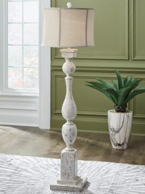 Ashley Madsbrook Antique White Floor Lamp