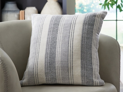 Ashley Adikus Blue Gray White Pillow (Set of 4)