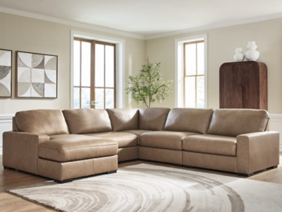Benchcraft Veronella Sahara 5-Piece Sectional with Chaise