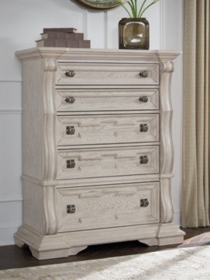 Ashley Andonhall Antique White Chest of Drawers