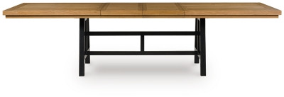 Ashley Galliden Black Brown Dining Extension Table