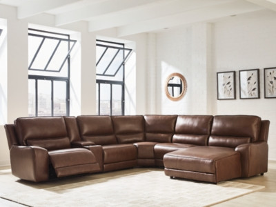Ashley Silverbrooke Canyon 6-Piece Power Reclining Sectional with Chaise U62607/31/46/57/58/77/97