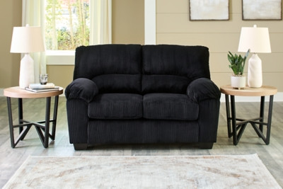 Ashley SimpleJoy Onyx Loveseat