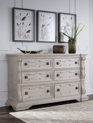 Ashley Andonhall Antique White Dresser