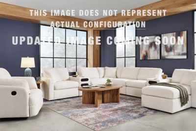 Ashley Modmax Oyster 4-Piece Sectional with Storage Chaise and Oversized Accent Ottoman 92103/16S/46/65/77/08