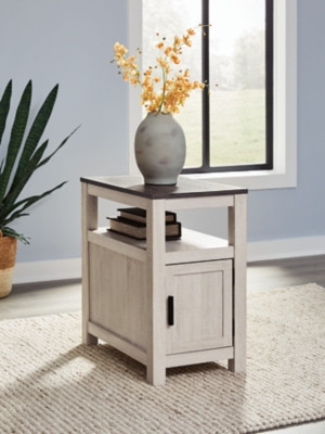 Ashley Fendenmore Brown Gray Antique White Chairside End Table