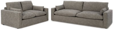 Benchcraft Dramatic Granite Sofa and Loveseat