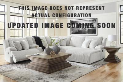 Ashley Top Tier Chocolate 3-Piece Power Reclining Sofa Chaise Sectional