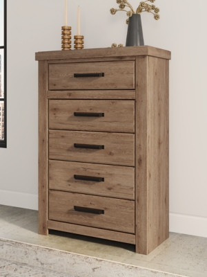 Ashley Garistyn Light Brown Chest of Drawers