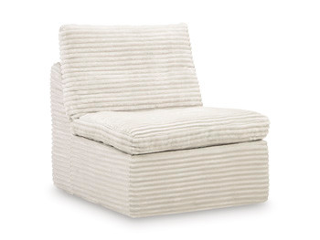 Ashley Canefield Ivory Armless Chair