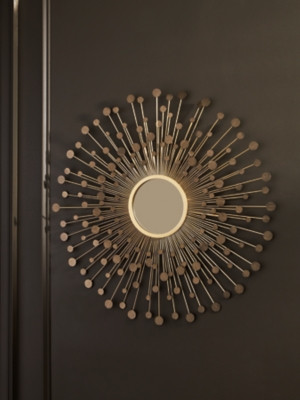 Ashley Morwenna Bronze Gold Finish Accent Mirror