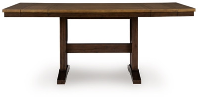 Ashley Anixburg Light Brown Dark Brown Counter Height Dining Extension Table
