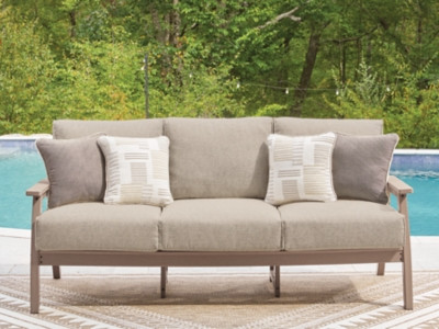 Ashley Cliffs Beach Driftwood Outdoor Sofa with Cushion