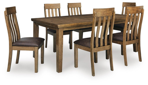 Ashley Broxtyn Light Brown Dining Table and 6 Chairs