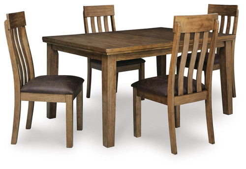 Ashley Broxtyn Light Brown Dining Table and 4 Chairs