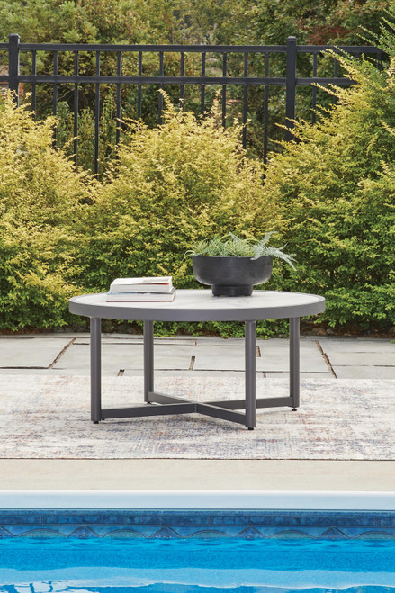 Ashley North Island Gray Outdoor Coffee Table