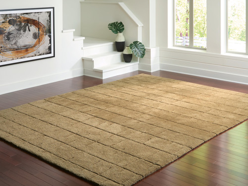 Ashley Luzmont Golden Brown Extra Large Rug