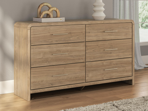 Ashley Dovander Warm Natural Brown Dresser