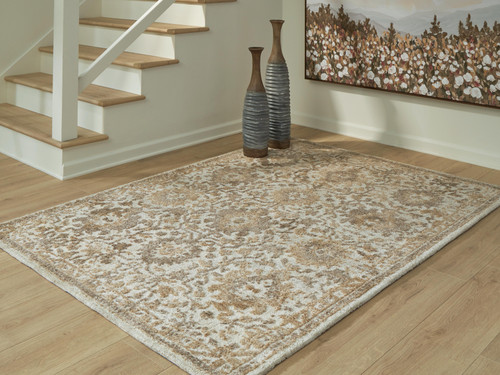 Ashley Sableridge Ivory Taupe Camel Medium Rug