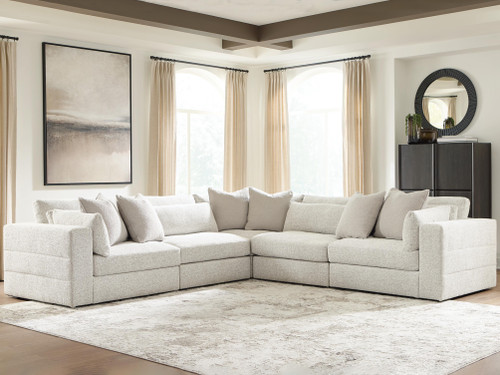 Ashley Stonecroft Manor Snowstone 5-Piece Sectional
