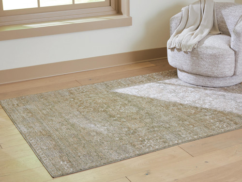 Ashley Neroham Gray Brown Cream Medium Rug