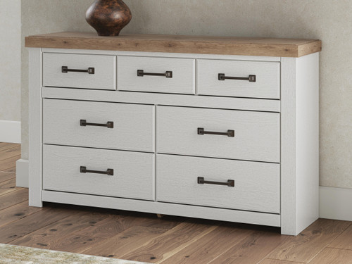 Benchcraft Savonport White Brown Dresser