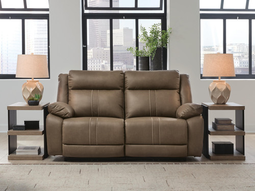 Ashley Max-Media Biscotti 2-Piece Power Reclining Sectional Loveseat
